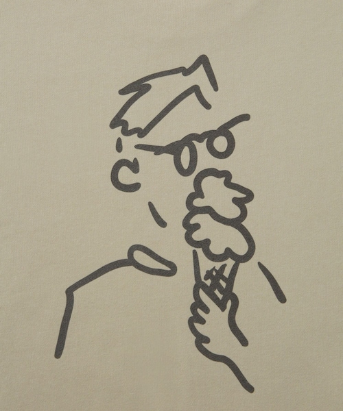 Saturdays NYC(サタデーズ ニューヨークシティ )の「BIG BABY ICE CREAM x Saturdays NYC ICE Sweatshirt(スウェット・レディース・チャコール/ベージュ・L/M/S/XL)」の15枚目の写真