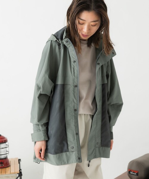 EKAL（エカル）の「別注ナイロンメッシュブルゾン（ブルゾン・レディース・BEIGE/F GREY・S/M）」の12枚目の写真