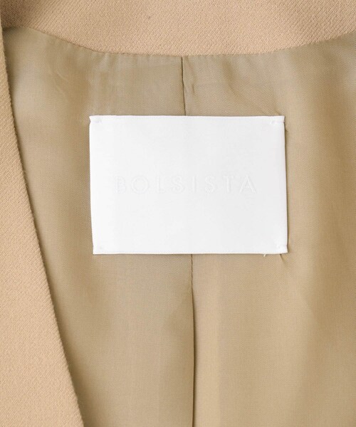 URBAN RESEARCH（アーバンリサーチ）の「bolsista　NO-COLLAR COAT（ノーカラージャケット・レディース・CAMEL/BLACK・36/38）」の9枚目の写真