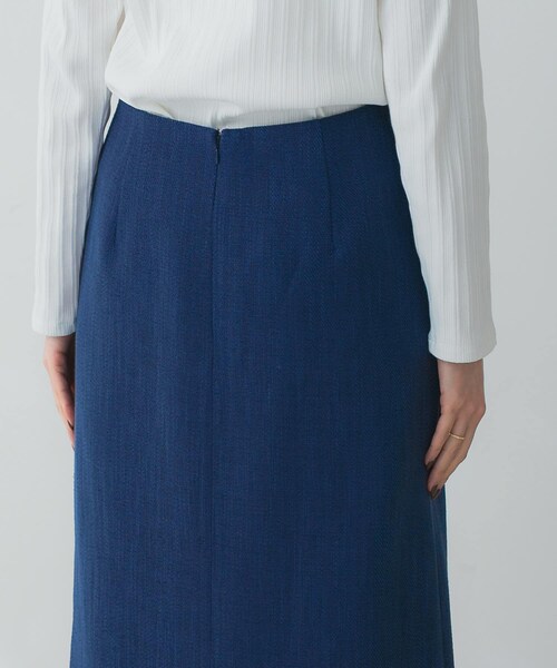 URBAN RESEARCH ROSSO（アーバンリサーチロッソ）の「ボタンデザインタイトスリットスカート（スカート・レディース・CHECK/L.GREIGE/INDIGO・36/38）」の16枚目の写真