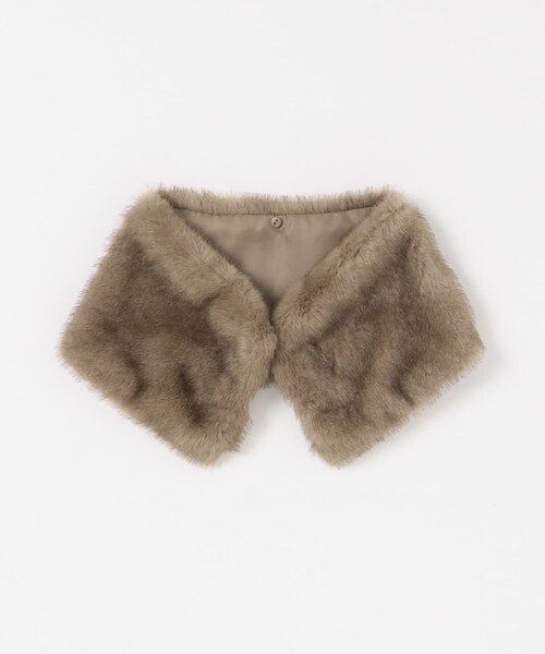 URBAN RESEARCH(アーバンリサーチ)の「エコファーティペット(マフラー・レディース・CHARCOAL/BEIGE・Free)」の9枚目の写真