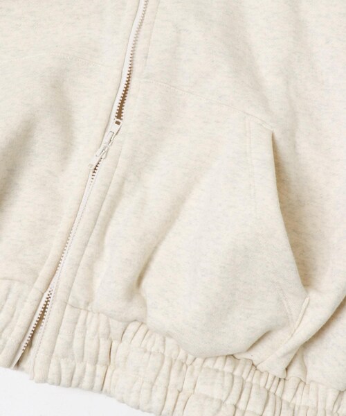 EKAL（エカル）の「ボタニルプライム裏起毛ZIPパーカー（パーカー・レディース・シロ杢/ブラック・one）」の16枚目の写真