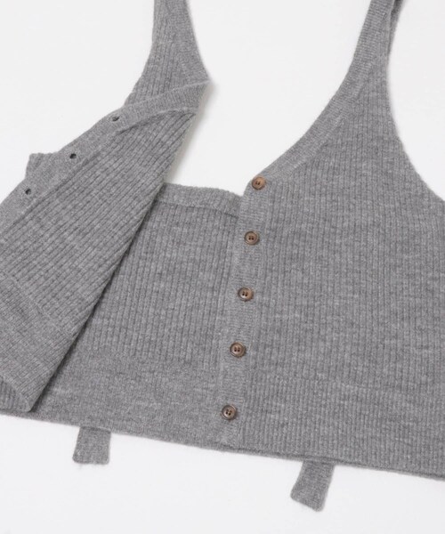 KBF（ケイビーエフ）の「2WAYニットビスチェ（その他トップス・レディース・RED/GRAY・One）」の12枚目の写真