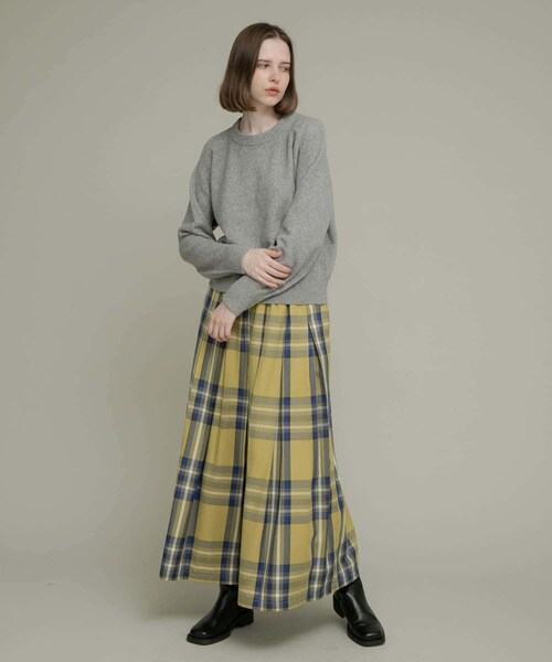 URBAN RESEARCH Sonny Label（アーバンリサーチサニーレーベル）の「フラッフィータッチクルーネックニットプルオーバー（ニット/セーター・レディース・杢グレー/ミント/ブラック・FREE）」の18枚目の写真