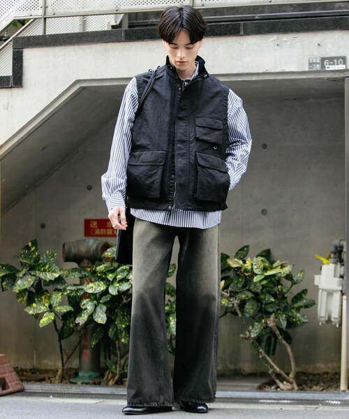 SENSE OF PLACE by URBAN RESEARCH(センスオブプレイスバイアーバンリサーチ)の「マルチポケットトラックベスト(テーラードジャケット・メンズ・BLACK/BLUE・M/L)」の10枚目の写真