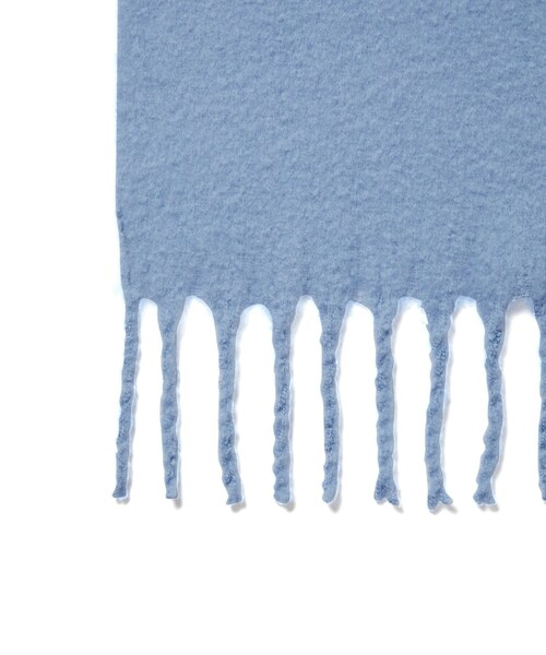 VIS（ビス）の「【リサイクルポリ】ふわふわ太フリンジマフラー（マフラー・レディース・ライトグレー/サックス/ライトグリーン/レッド/ピンク系/キナリ/ラベンダー/ターコイズ・F）」の17枚目の写真