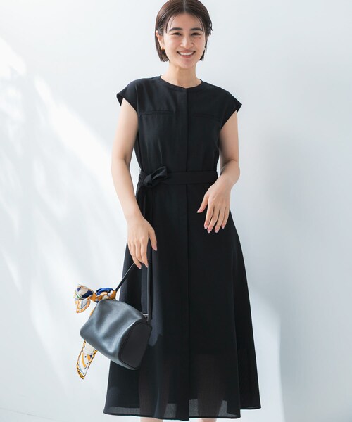 URBAN RESEARCH ROSSO（アーバンリサーチロッソ）の「『UR TECH DRYLUXE』ポケットデザインワンピース（ワンピース・レディース・MOCHA/NAVY/YELLOW・Free）」の16枚目の写真