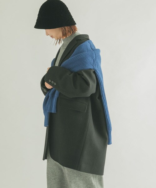 URBAN RESEARCH DOORS(アーバンリサーチドアーズ)の「FORK&SPOON チェスタージャケットコート(チェスターコート・レディース・BLACK/TOPGRAY/NUTSBROWN・1)」の14枚目の写真