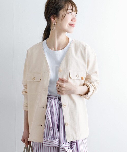 URBAN RESEARCH Sonny Label（アーバンリサーチサニーレーベル）の「UNIVERSAL OVERALL　別注カバーオール（カバーオール・レディース・ベージュ/オフ/カーキ・FREE）」の6枚目の写真