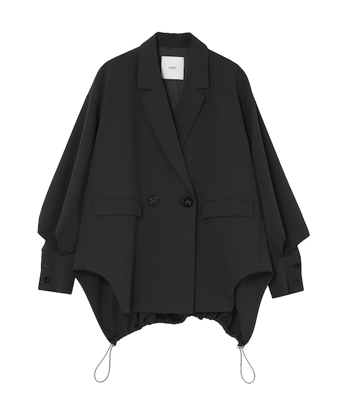 UN3D.（アンスリード）の「W TRIANGLE TUCK JK（テーラードジャケット・レディース・グレー/ブラック/キャメル・36/38）」の2枚目の写真