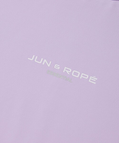 ROPE'(ロペ)の「【ESSENTIAL】半袖モックネックシャツ/UV・吸水速乾(Tシャツ/カットソー・レディース・ブラック/ホワイト/ネイビー/ラベンダー・L/M/XL)」の20枚目の写真