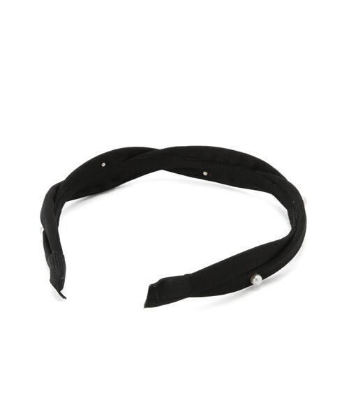 ROPE' PICNIC(ロペピクニック)の「パールポイントツイストカチューシャ(カチューシャ・レディース・ブラック/キナリ・F)」の6枚目の写真