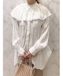 MERCURYDUO | 衿付チュニックブラウス(シャツ/ブラウス)