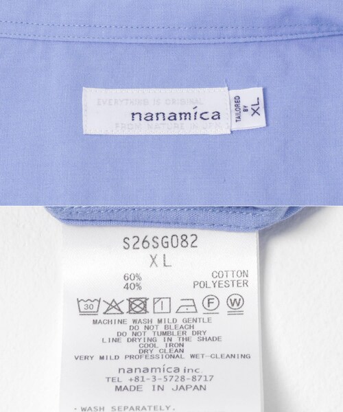 EKAL(エカル)の「nanamica Regular Collar Wind Shirts(シャツ/ブラウス・メンズ・Sax/Gray・M/L/XL)」の13枚目の写真