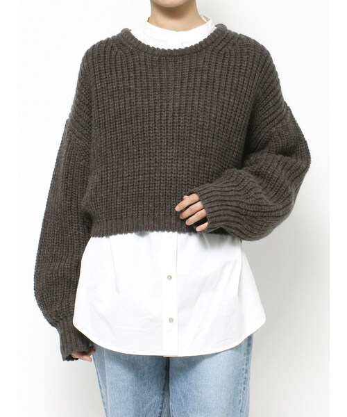 Ungrid★デザインドッキングニット ITEMS URBANRESEARCH（アイテムズ アーバンリサーチ） ニット セーター