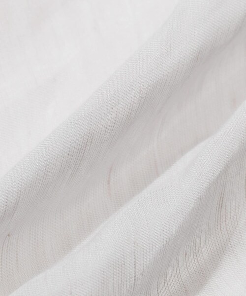 RODE SKO（ロデスコ）の「ASAUCE MELER　リネンモダールシルクメランジュソリッド ストール（ストール/ショール・レディース・Silver/BkCcl/Semolina・One）」の10枚目の写真