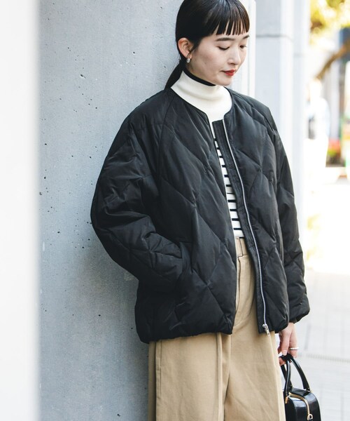 URBAN RESEARCH(アーバンリサーチ)の「コクーンキルティングダウン(その他アウター・レディース・OFF WHITE/BROWN/BLACK・S/Free)」の22枚目の写真