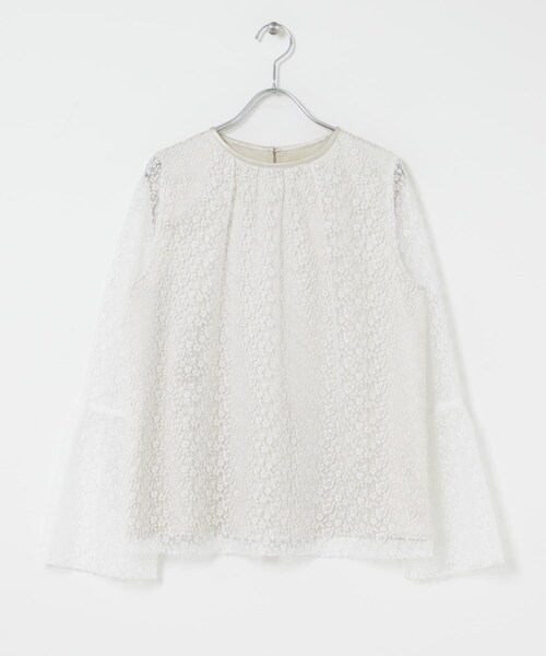 URBAN RESEARCH ROSSO（アーバンリサーチロッソ）の「フレアスリーブレースブラウス（シャツ/ブラウス・レディース・WHITE/SAX/BLACK・Free）」の15枚目の写真