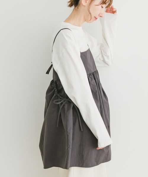 ITEMS URBANRESEARCH(アイテムズ アーバンリサーチ)の「ポケットギャザーキャミ(キャミソール・レディース・BEG/CHA・FREE)」の6枚目の写真