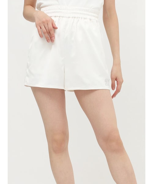 GYDA（ジェイダ）の「Square gydaサテンパンツ（その他パンツ・レディース・オフホワイト/ブラック・F）」の2枚目の写真