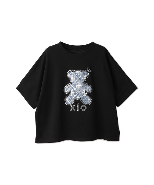 Jayro(ジャイロ)の「ベアーデコレーションTシャツ(Tシャツ/カットソー・レディース・ブラック/ホワイト系・F)」の16枚目の写真