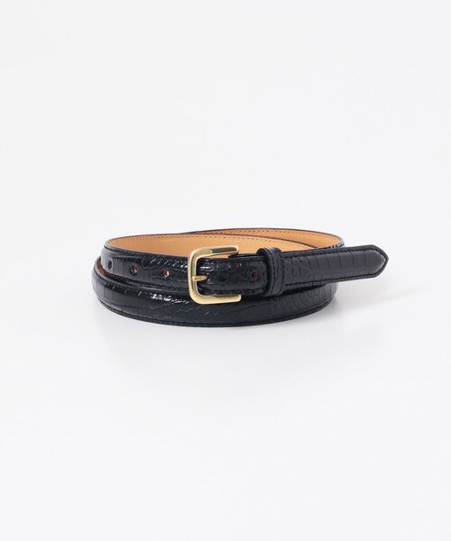 URBAN RESEARCH(アーバンリサーチ)の「Scye PRESS CROCO DRESS BELT(ベルト・メンズ・ダークブラウン/クロ・M)」の4枚目の写真