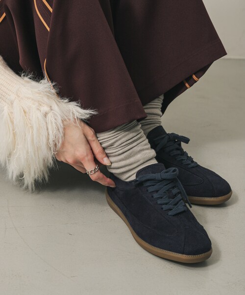 SENSE OF PLACE by URBAN RESEARCH(センスオブプレイスバイアーバンリサーチ)の「ジャーマントレーナースニーカー(スニーカー・レディース・CAMEL/NAVY/BROWN・S/M/L)」の9枚目の写真