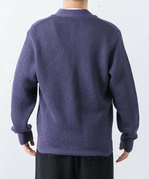 URBAN RESEARCH(アーバンリサーチ)の「PURLAM WASHI M-G AZE CARDIGAN(ニット/セーター・メンズ・WHITE/BLACK/GREEN/B.PURPLE・2/3)」の16枚目の写真