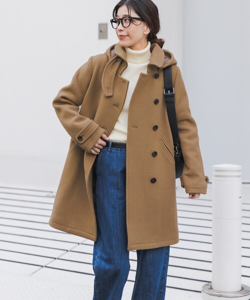 URBAN RESEARCH DOORS(アーバンリサーチドアーズ)の「ショールカラー2WAYロングコート(テーラードジャケット・レディース・CAMEL/NAVY・S/M)」の20枚目の写真