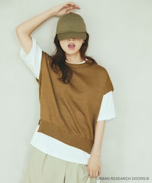 URBAN RESEARCH DOORS | 『洗濯可/UVカット』『UR TECH』Aircareフレンチニットプルオーバー(その他トップス)