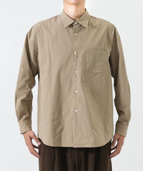 URBAN RESEARCH（アーバンリサーチ）の「new basic　QUIET REGULAR SHIRTS（シャツ/ブラウス・メンズ・ECRU/BROWN/BEIGE・M/L/XL）」の18枚目の写真
