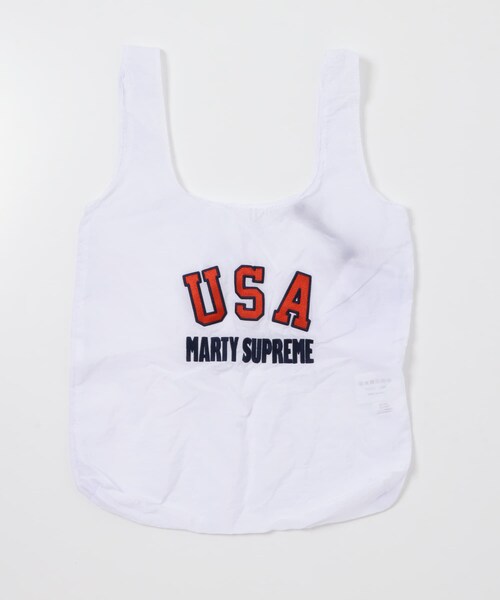 URBAN RESEARCH（アーバンリサーチ）の「URBAN RESEARCH×MARTY SUPREME×A24　US LOGO NYLON BAG（トートバッグ・メンズ・WHITE/BLUE・Free）」の2枚目の写真