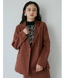 MURUA | バックベルトテーラードジャケット【セットアップ着用可】(テーラードジャケット)