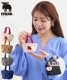 moz（モズ）sweden 手のひらサイズトートバッグ型ポーチ（カラビナ付）