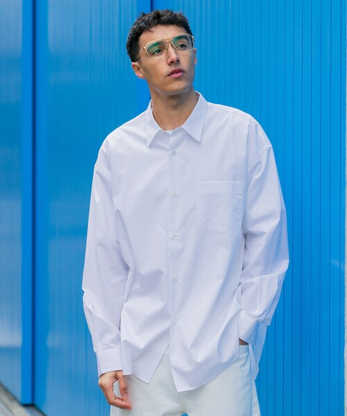 URBAN RESEARCH（アーバンリサーチ）の「new basic　THOMAS MASON OVER SHIRTS（シャツ/ブラウス・メンズ・ROYAL/WHITE/GREGE/LT BLUE/STRIPE/COCOA・S/M/L/XL）」の11枚目の写真