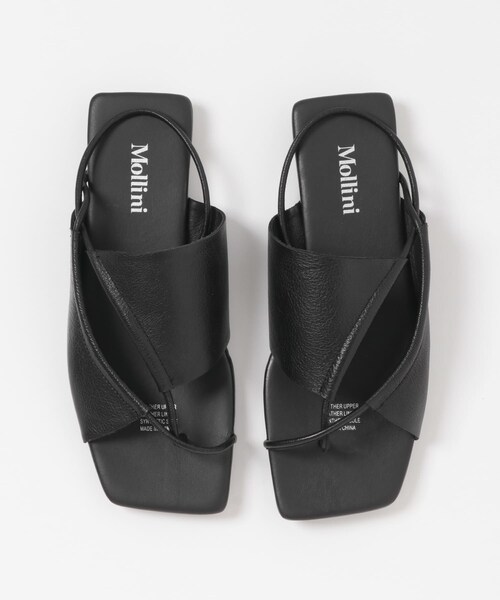URBAN RESEARCH ROSSO（アーバンリサーチロッソ）の「Mollini　クロスフラットサンダル（サンダル・レディース・BLACK/WHITE・36/37/38）」の15枚目の写真