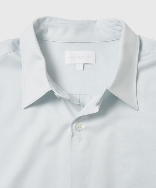 ADAM ET ROPE'(アダムエロペ)の「【KANEMASA FIL./カネマサフィル】46G Modest Shirt(シャツ/ブラウス・メンズ・ホワイト/ネイビー/サックス・L/M)」の9枚目の写真