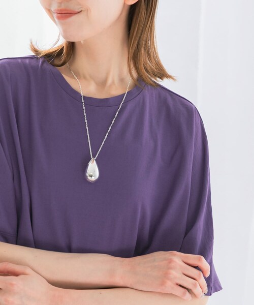 URBAN RESEARCH ROSSO（アーバンリサーチロッソ）の「in mood　BIG DROP/2P necklace（ネックレス・レディース・svbk・-0）」の3枚目の写真
