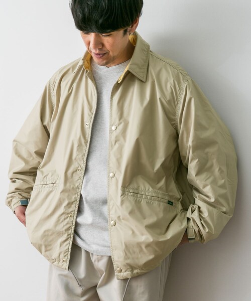 URBAN RESEARCH DOORS(アーバンリサーチドアーズ)の「L.L.Bean Lined Coach Jacket(テーラードジャケット・メンズ・D.charcoal/tan/B.green/purpleblue・M/L/XL)」の2枚目の写真