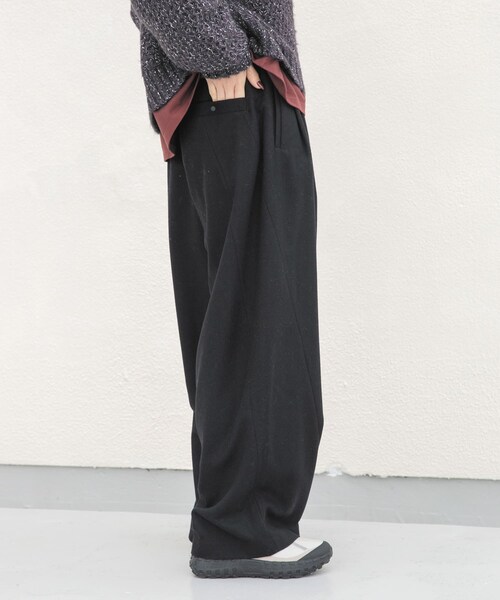 EKAL（エカル）の「ウールツィードパンツ（その他パンツ・レディース・モカグレー/ブラック・One）」の7枚目の写真