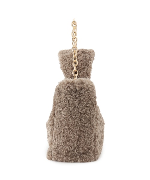 ADAM ET ROPE'(アダムエロペ)の「【helen Moore】joy bag with chunky chain 50cm/ファーバッグ(ハンドバッグ・レディース・グレー系・F)」の8枚目の写真
