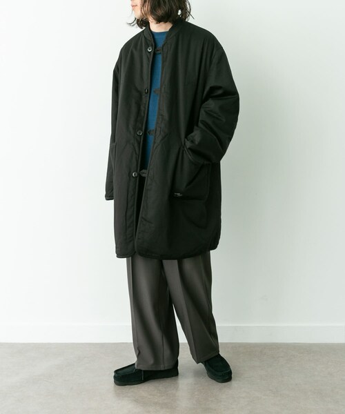 URBAN RESEARCH Sonny Label（アーバンリサーチサニーレーベル）の「ARMY TWILL　Twill Reversible Coat（テーラードジャケット・メンズ・KHAKI/BLACK/BEIGE・S/M/L）」の8枚目の写真