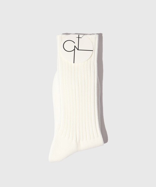 ADAM ET ROPE'（アダムエロペ）の「【CONLEAD/コンリード】Rib Socks（ソックス/靴下・メンズ・ブラック/ホワイト・M/S）」の8枚目の写真