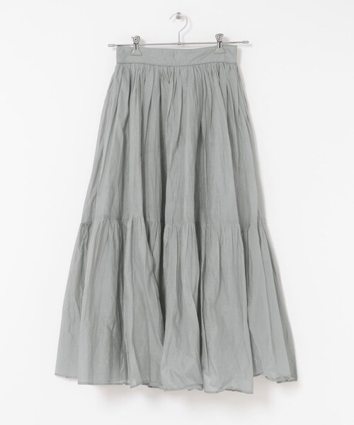 URBAN RESEARCH ROSSO（アーバンリサーチロッソ）の「MARILYN MOON　sheer cotton gather skirt（スカート・レディース・BLACK/GRAY・FREE）」の17枚目の写真