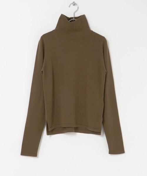THE GOODLAND MARKET(ザグッドランドマーケット)の「『別注』MIDIUMISOLID×THE GOODLAND MARKET turtle neck PO(ニット/セーター・レディース・Gray/brown/blue・FREE)」の12枚目の写真
