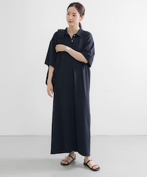 URBAN RESEARCH | レーヨンナイロンシャツカラーワンピース(ワンピース)