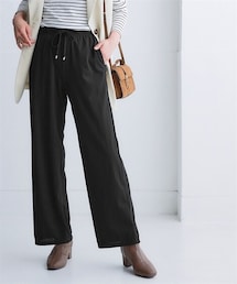 nissen | ラクリブワイドパンツ（ゆったりヒップ）＜大きいサイズ有＞(スウェットパンツ)