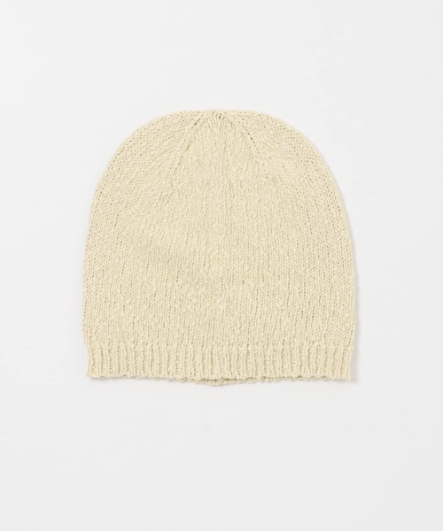 KBF（ケイビーエフ）の「スラブニットビーニー（ニットキャップ/ビーニー・レディース・IVORY/BLACK・One）」の2枚目の写真