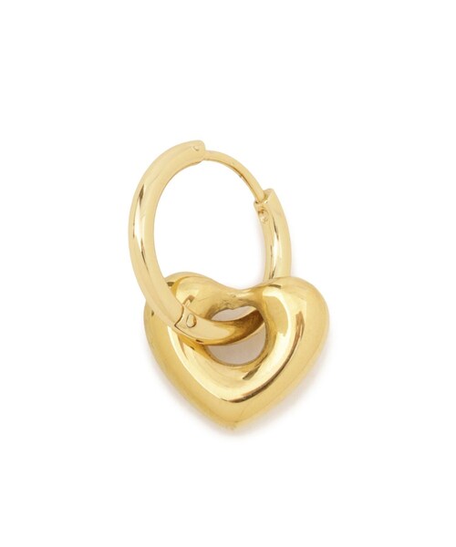 ROPE' PICNIC(ロペピクニック)の「ステンレスパフィーハートピアス(ピアス(両耳用)・レディース・ゴールド/シルバー・F)」の9枚目の写真