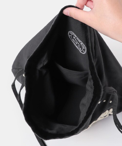 かぐれ（カグレ）の「Khadi&co　VELVET EMBROIDERY BAG（ショルダーバッグ・レディース・BK・Free）」の6枚目の写真